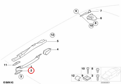 OM 51448250143 EVELLECER MARCO FOR BMW E46. Original BMW.