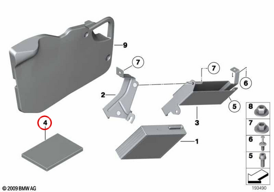OEM 51452353024 Selbstklebendes Filzstreifen-Set für BMW E81, E82, E87, E88, F20, F21, F40, F52, F70, F22, F23, F44, F45, F46, F87, G42, U06, G87, E30, E36, E46, E90, E91, E92, E93, F30, F31, F34, F35, G20, G21, G28, G80, G81, F32, F33, G22,