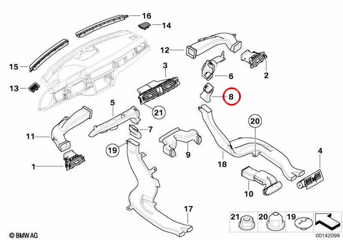 HEATING CONTROL FOR RIGHT RESAPIES OEM 51457132868 FOR BMW E90, E91, E92, E93. Original BMW.
