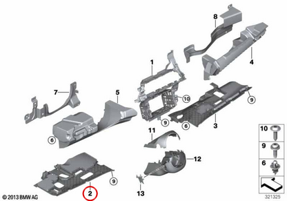 Cubierta de pedal OEM 51457161791 para BMW E70, E71, E72. Original BMW.
