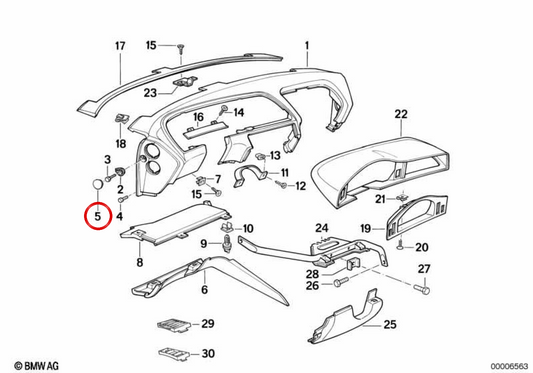 Embels Embels OEM 51458118221 for BMW E31. Original BMW.
