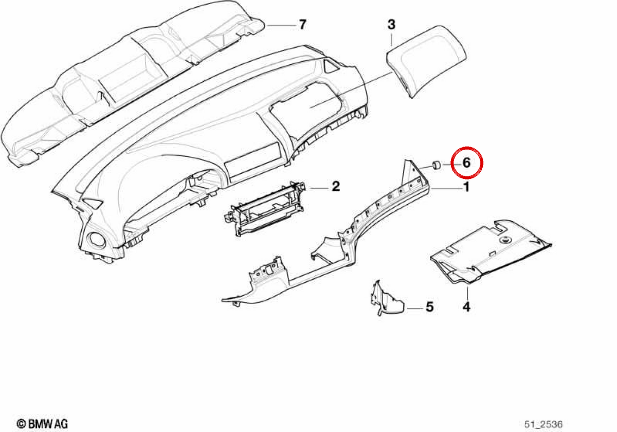 Copertura Evelolecedora OM 5145820934 Porta per BMW E39. BMW originale.