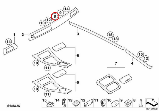Parafuso D = 6X25 OEM 51458266808 para BMW Série 3 E46, E90, E92, Série 5 E60, E61, Rolls-Royce Ghost RR4… e muito mais. BMW genuíno.