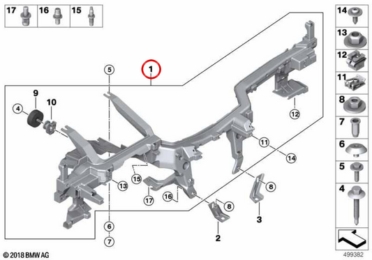 OEM 51459297647 Prise en charge de la boîte d'instruments pour BMW F90, G30, G31, G11, G12. BMW d'origine.