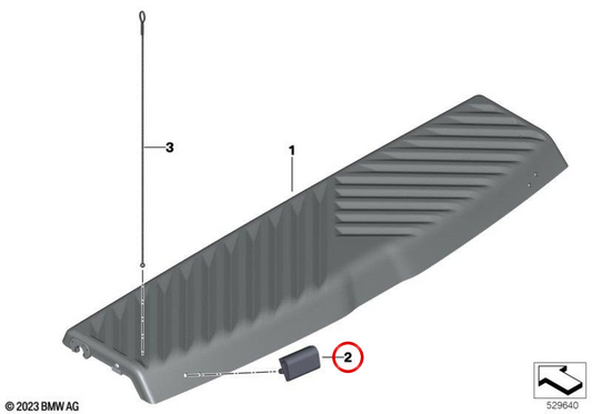 Paraurti in gomma OEM 51465A74551 per MINI Cooper E, Cooper SE, JCW E (J01). MINI originale.