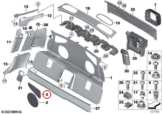Rechtsprecher OEM 51467458636 für BMW G29. Original BMW.
