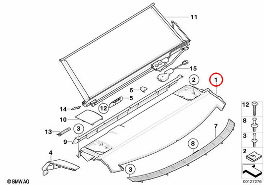 ABSEBODEN POUR BMW E60, E61. OEM 51467897601. BMW original.