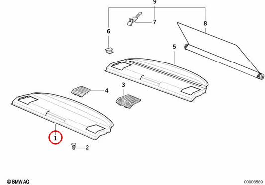 Fondo de depósito OEM 51468183345 para BMW Serie 3 E36 (316i, 318i) y más. Original BMW.