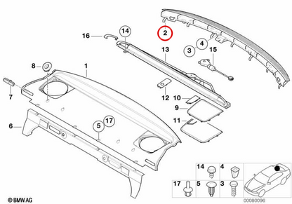 OEM 51468231127 Remale Grid für BMW E46. Original BMW.