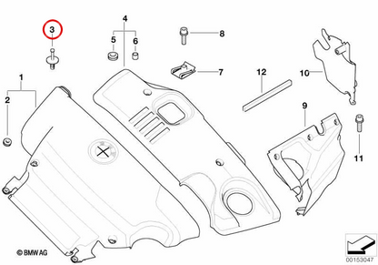 Expansions-BH für BMW 3er E30, E46, E90, E91, E92, E93, 5er E34, E39, 7er E38, E65, E66, 8er E31, X1 E84, X5 E53, E70, X6 E71, E72, Z4 E85, E86, Motorrad K48, K61 (OEM). 51471919209). Original BMW