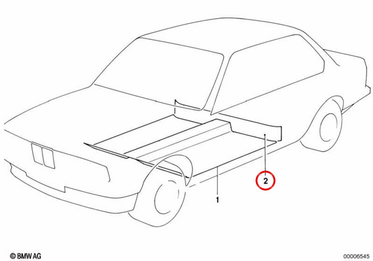 EEM 51471976625 Sitzschubladenabdeckung für BMW E30. Original BMW.