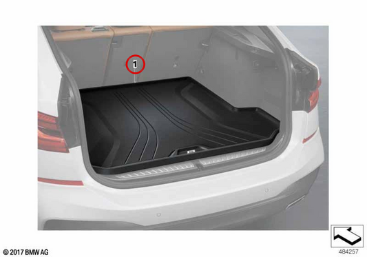 Original BMW Formmatte für Gepäckraum 51472432165 für BMW 6er Gran Turismo G32