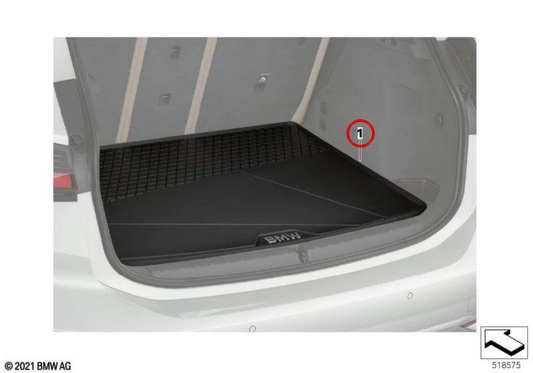Mat de protection pour le tronc OEM 51475A50923 pour BMW X6 (G06). BMW d'origine.