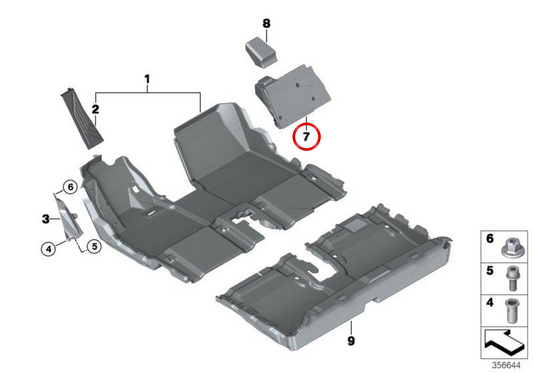I cuccioli di OMPILOT OEM 51477288505 per BMW I3 (I01). BMW originale.