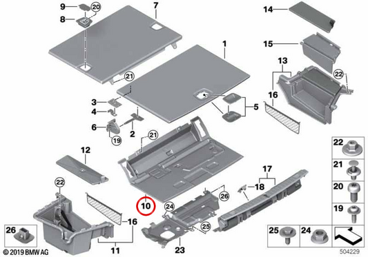 OEM 51477376494 Earty Sool Coating per BMW G11, G12. BMW originale.