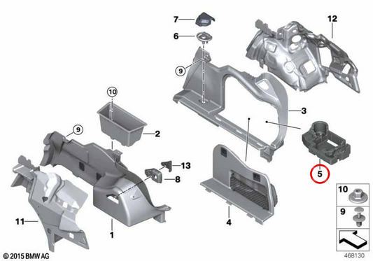 Mobilitätssatz OEM -Speichertablett 51477402971 für BMW F30, F31. Original BMW.