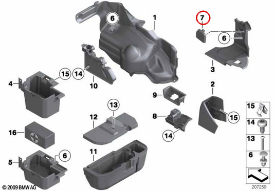 Tampa da luz traseira direita OEM 51479128478 para BMW E89. BMW genuíno.
