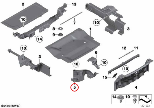 Tampa direita OEM 51479128480 para BMW E89 Z4. BMW genuíno.
