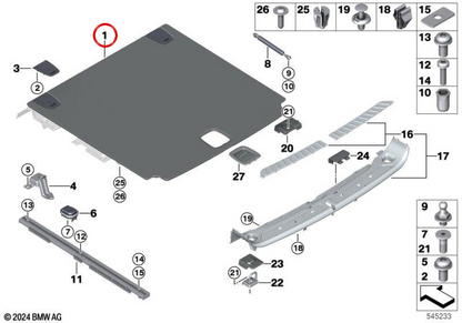 OEM 51479462948 Trunk BMW originale.