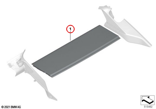 OEM 51479871082 Plateau de support avant pour BMW G26 {420d, 420d XDrive, 420i, 430d xDrive}. Couleur anthracite BMW originale.