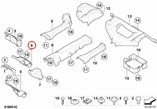 Placa de isolamento térmico de parede frontal OEM 51487201452 para MINI R50, R53, Cabrio R52. MINI originais.