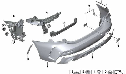 OM 51112469518 Burmale posteriore per BMW F52. Compatibile esclusivamente con la serie BMW 1 F52. BMW originale BMW.