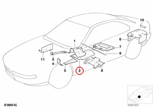 OEM thermal protector 5148152481 for BMW E31. Original BMW.
