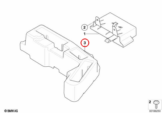 Soporte de sujeción OEM 51489126918 para BMW E88. Original BMW.