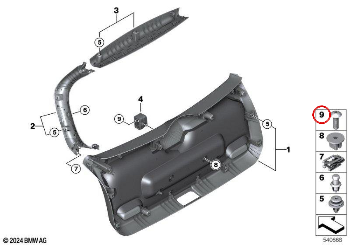 Vite con rondella OEM 51495B42621 per MINI Cooper E, Cooper SE, JCW E... e altro ancora. MINI originale.