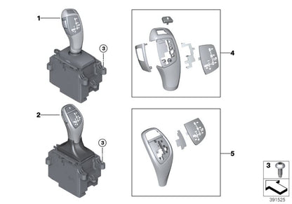 Chave de alteração para BMW F15, F16 (OEM 61316832381). BMW original.