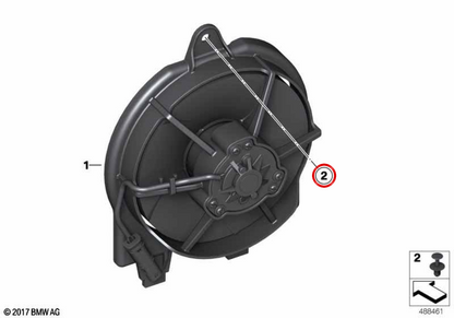 Rivetto espandibile OEM 51498237075 per BMW E46, E90, F30, i3, X3, MINI F55, F65, motociclette BMW K80, K81... e altro ancora. BMW e MINI originali.