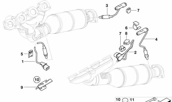 Soporte OEM 12527524528 para BMW E60, E60N, E61, E61N, E63, E63N, E64, E64N. Original BMW.