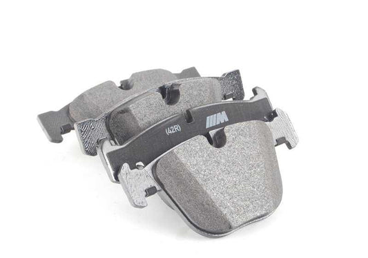 Juego de pastillas de freno traseras sin asbesto OEM 34212284685 para BMW E82 M Coupé UR91, UR92, UR93. Original BMW.