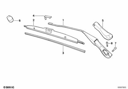 Tapón de cubierta para BMW E32 (OEM 61611379508). Original BMW