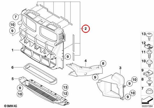 Gelenkspiel OEM 51647218375 für BMW E70, E71. Original BMW.