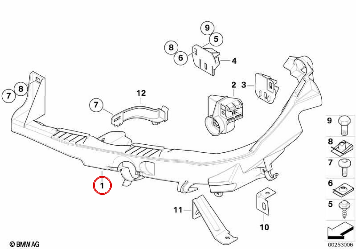 OEM 51647227925 LEFT SUPPORT ARM FOR BMW E92, E93. Original BMW.