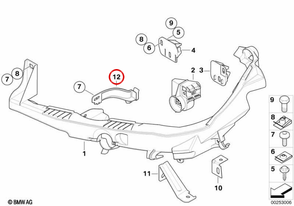 RIGHT SUPPORT OEM 51647227928 for BMW E92, E93. Original BMW.