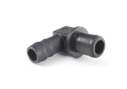 Conector acodado OEM 11611438132 para BMW E36, E39, E38, Z3 con motor M52. Original BMW.