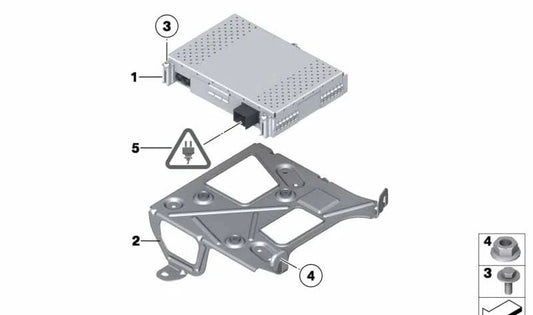 Sintonizador DAB OEM 65129216459 para BMW E81, E82, E87, E88, E90, E91, E92, E93, E60, E61, E63, E64, E65, E66, E84, E70, E71, E89 y para MINI R55, R56, R57. Original BMW y MINI.