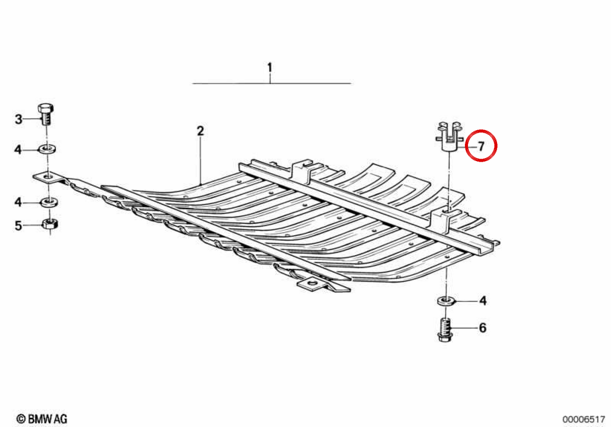 SMACHE NORTA PLANA OEM 51711909942 FOR BMW E30, E36, E46, E28, E34, E39, E32, E38. Original BMW.