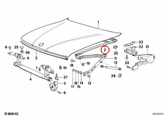 Board OEM 51711948229 pour BMW E32. BMW d'origine.