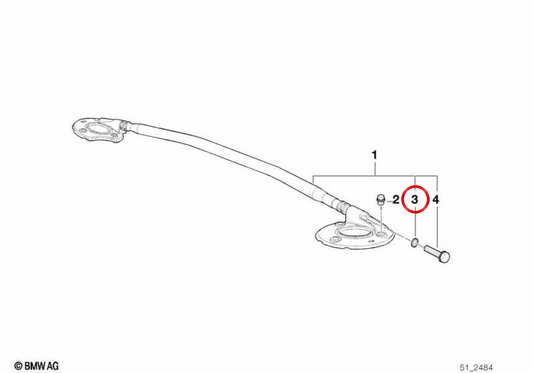Roundez-le de la sécurité OEM 5171269487 pour BMW E36. BMW d'origine.
