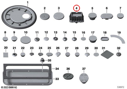 Sitzliftplattform OEM 51717123311 für BMW E81, E87, F40, F10, X5 und mehr. Original BMW.