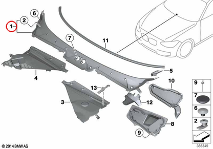 Front Deriabrishas OEM 51717240672 for BMW F20, F21, F22, F23, F87 m2 ... and more. Original BMW.