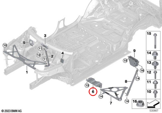 OEM 51718078067 Hecktunnel Union für BMW F95, F96. Original BMW.