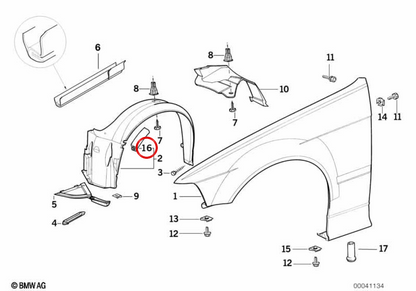 Oeme Penality Board 51718119766 per BMW E36. BMW originale.