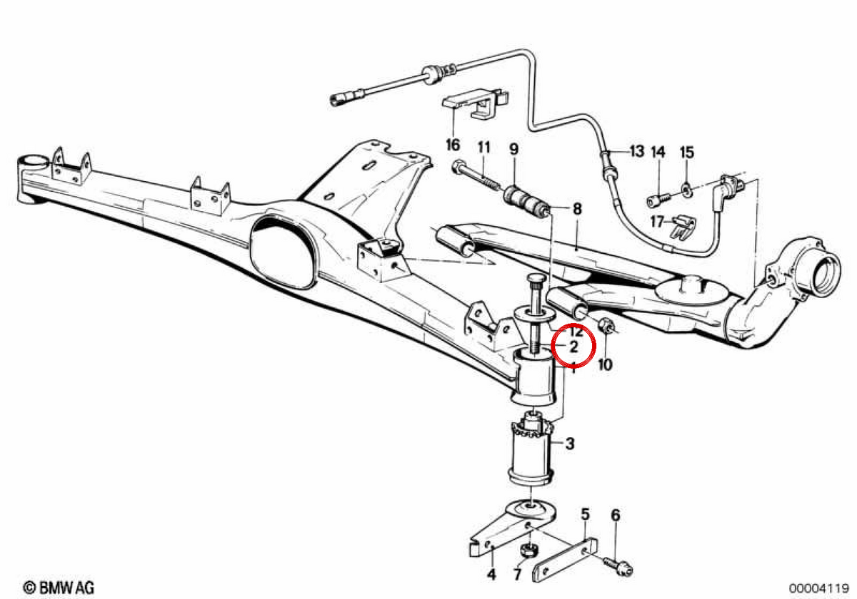 OEM 517181460 Befestigungsschraube für BMW E30, E34, E32. Original BMW.
