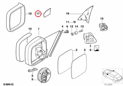 ** OEM 517189443 Front Sekel Board per BMW E36. BMW originale.