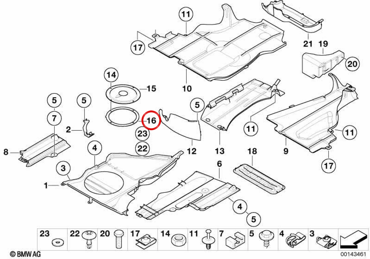 Junta de tapa de cierre OEM 51718227359 para BMW E81, E82, E87, E88, E46, E90, E91, E92, E93, E65, E66, E84, E83, E53, E70, F15, F85, E71, E72, F16, F86. Original BMW.