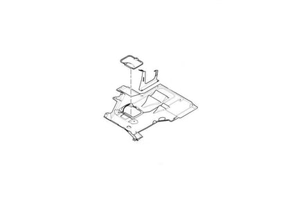 Tapa cubre bajos OEM 51718240511 para BMW E39. Pieza original BMW.